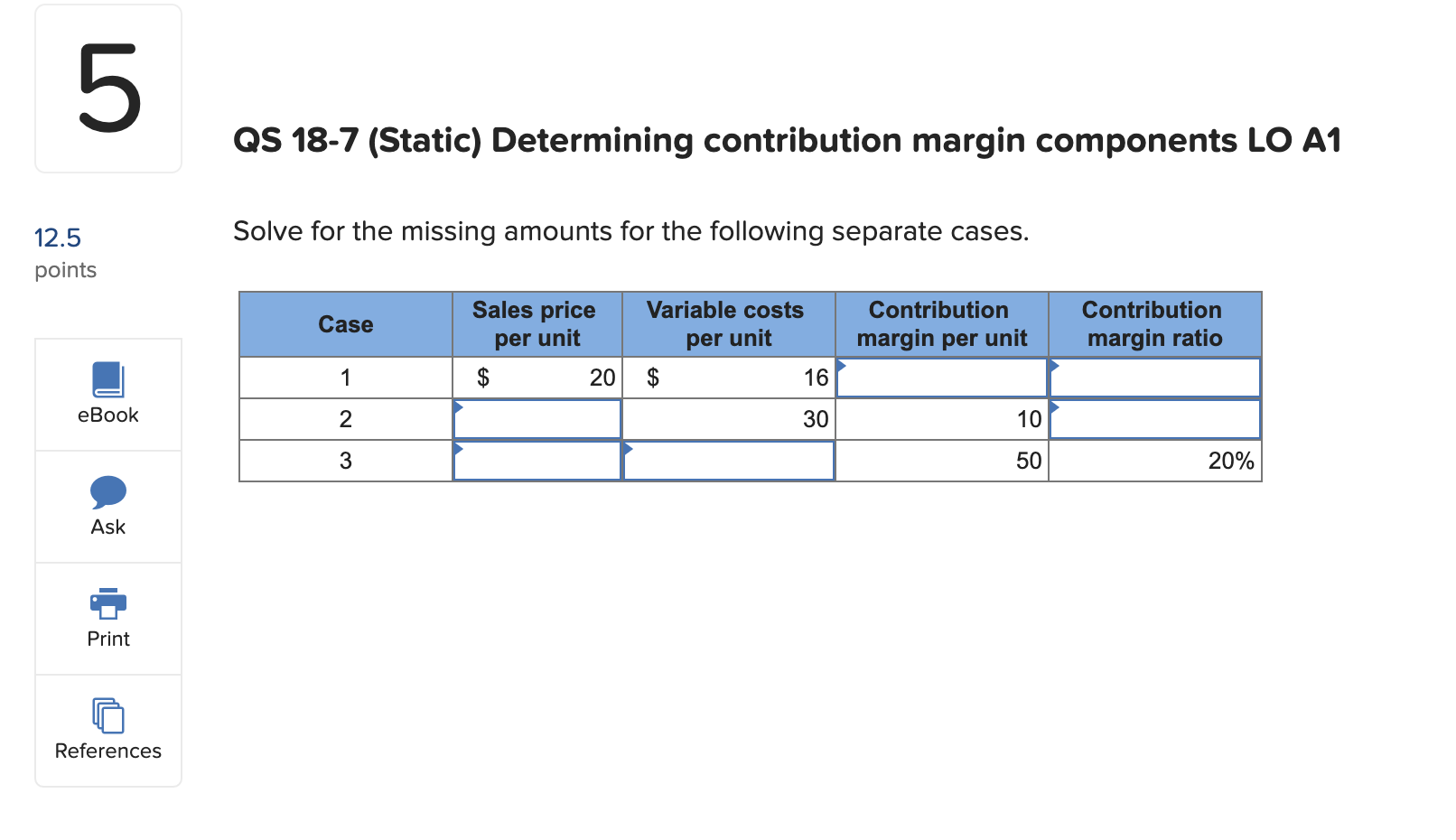 Solved qs 18 7 static determining contribution margin chegg