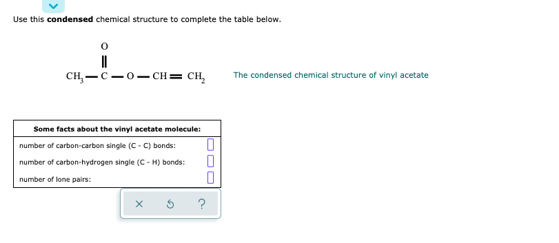 Solved Use This Condensed Chemical Structure To Complete The | Chegg.com