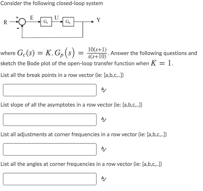 Solved Consider the following closed-loop system E U R Gp Y | Chegg.com