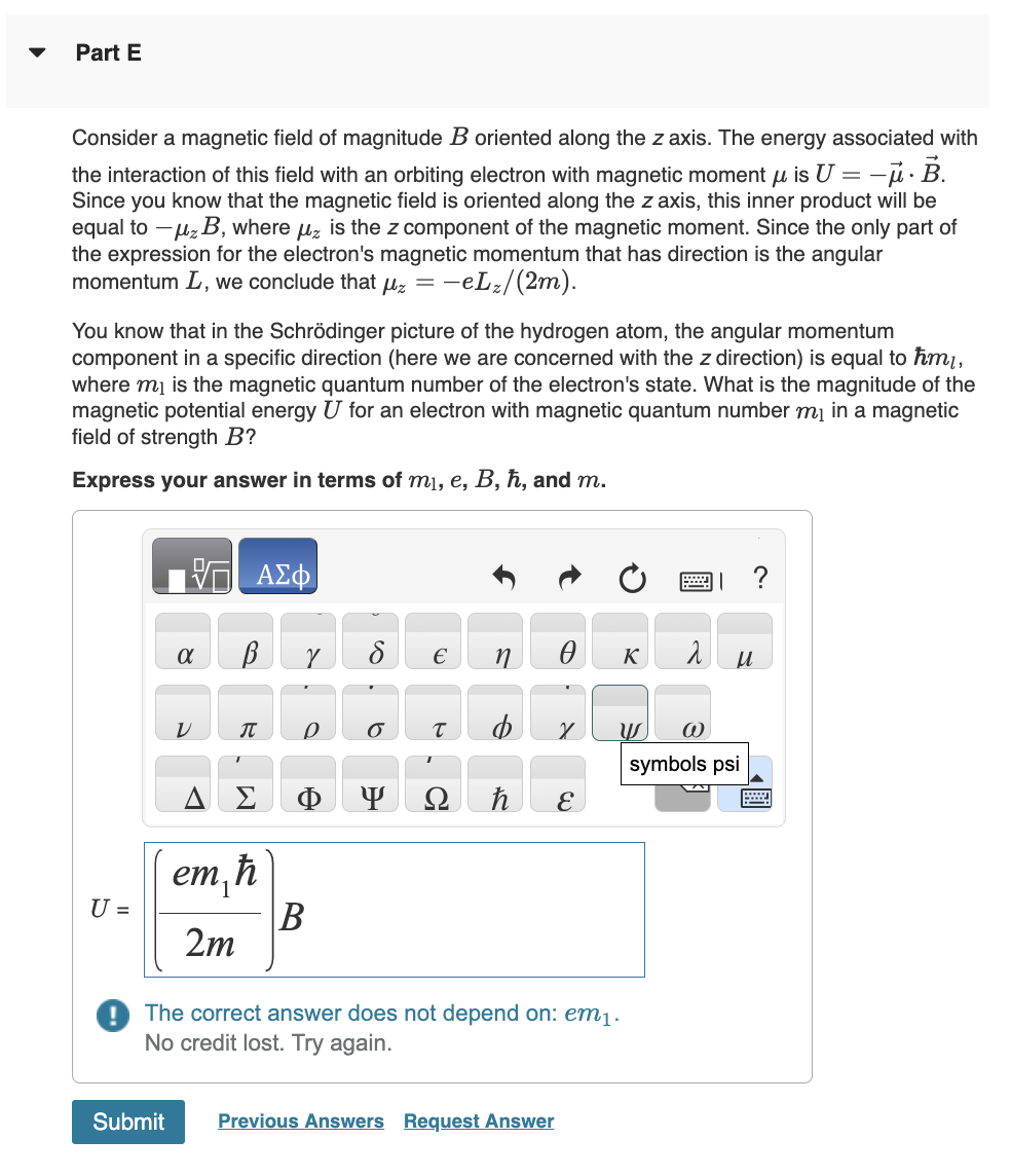 Solved Consider a magnetic field of magnitude \\( B \\) | Chegg.com