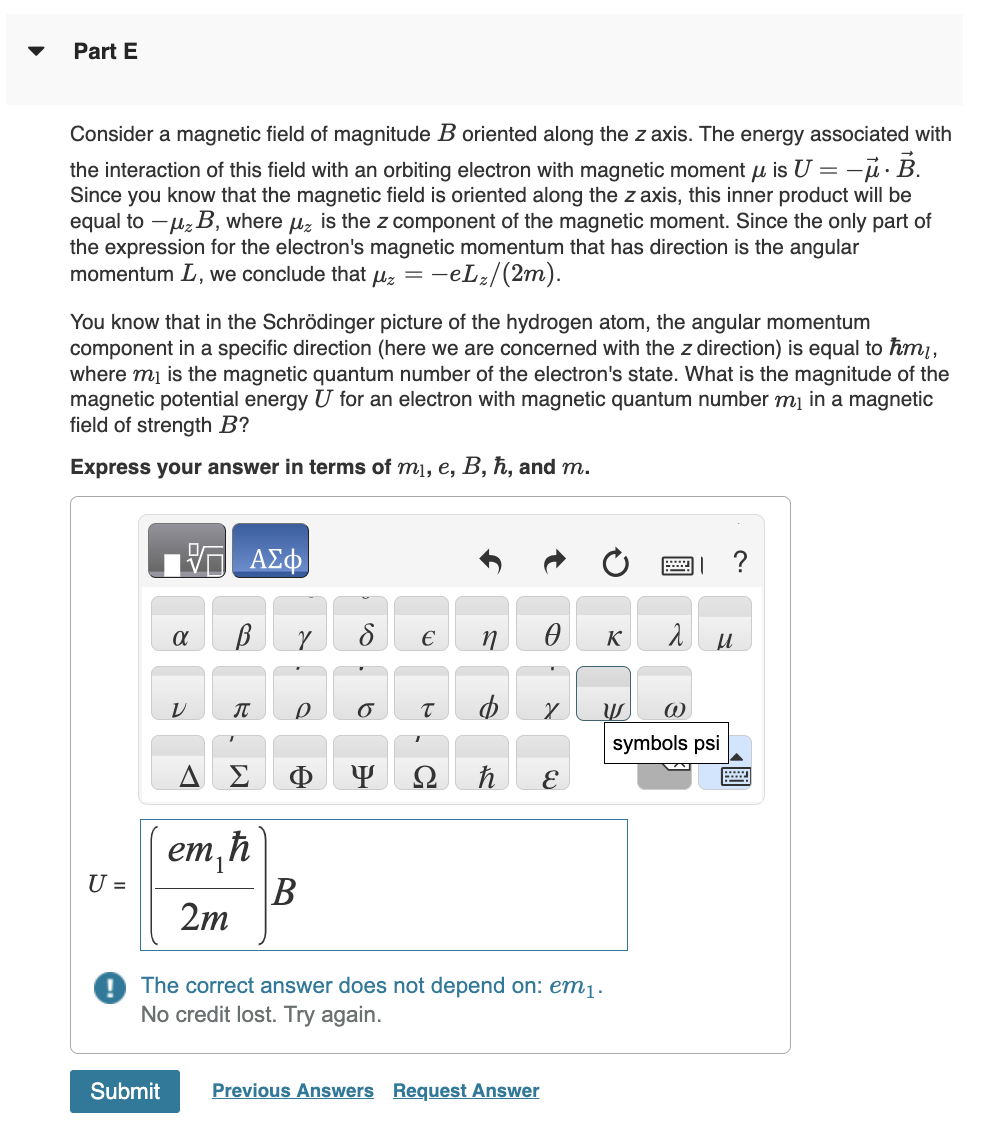 Solved Consider A Magnetic Field Of Magnitude \\( B \\) | Chegg.com