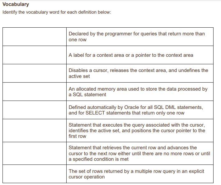 Solved 1. Write a PL SQL block to produce a list of Chegg