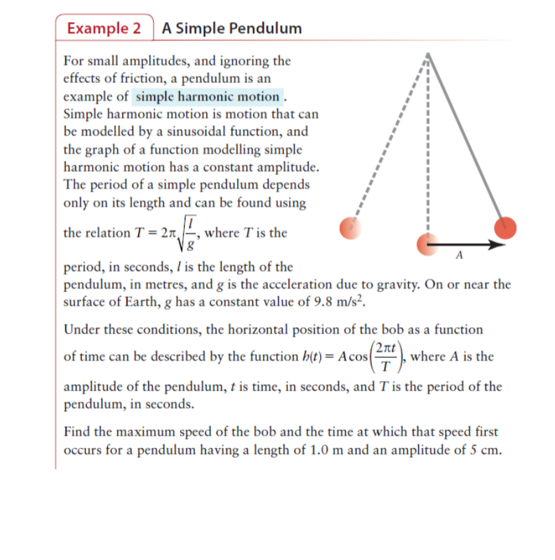 Solved C2 Refer to Example 2. Do velocity and acceleration | Chegg.com
