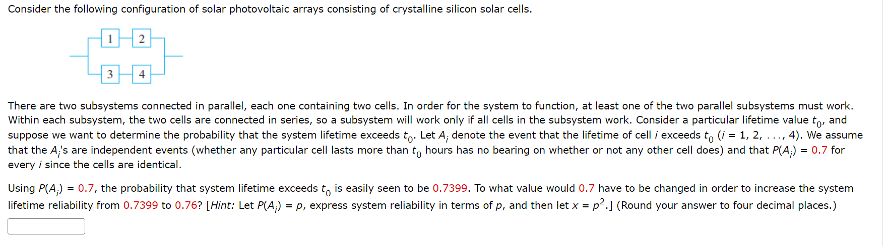 solved-there-are-two-subsystems-connected-in-parallel-each-chegg