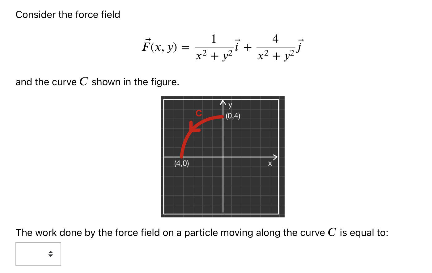 Solved Consider The Force Field F X Y 1 4 I X2 Y2 Chegg Com