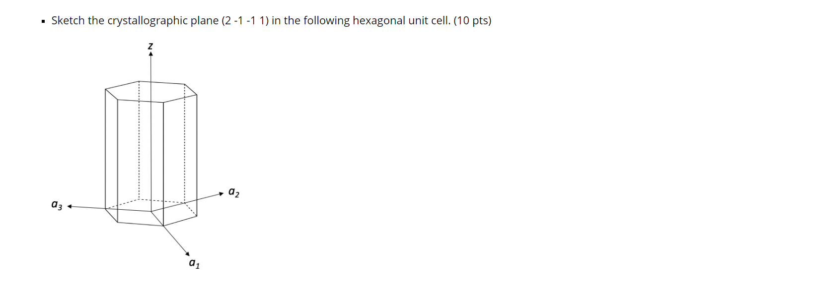 Solved Sketch The Crystallographic Plane 2 1 1 1 In The