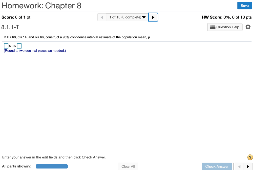 Solved Homework: Chapter 8 Save 1 of 18 (0 complete) Score: | Chegg.com
