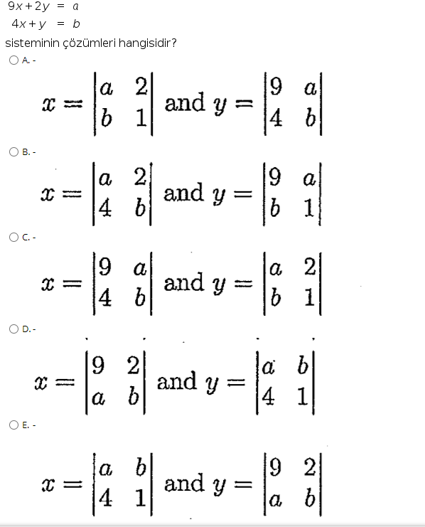 Solved Since A And B Are Constants, What Is The Solution Of | Chegg.com