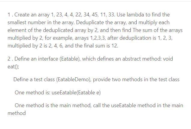 Solved 1. Create an array 1, 23, 4, 4, 22, 34, 45, 11, 33. | Chegg.com