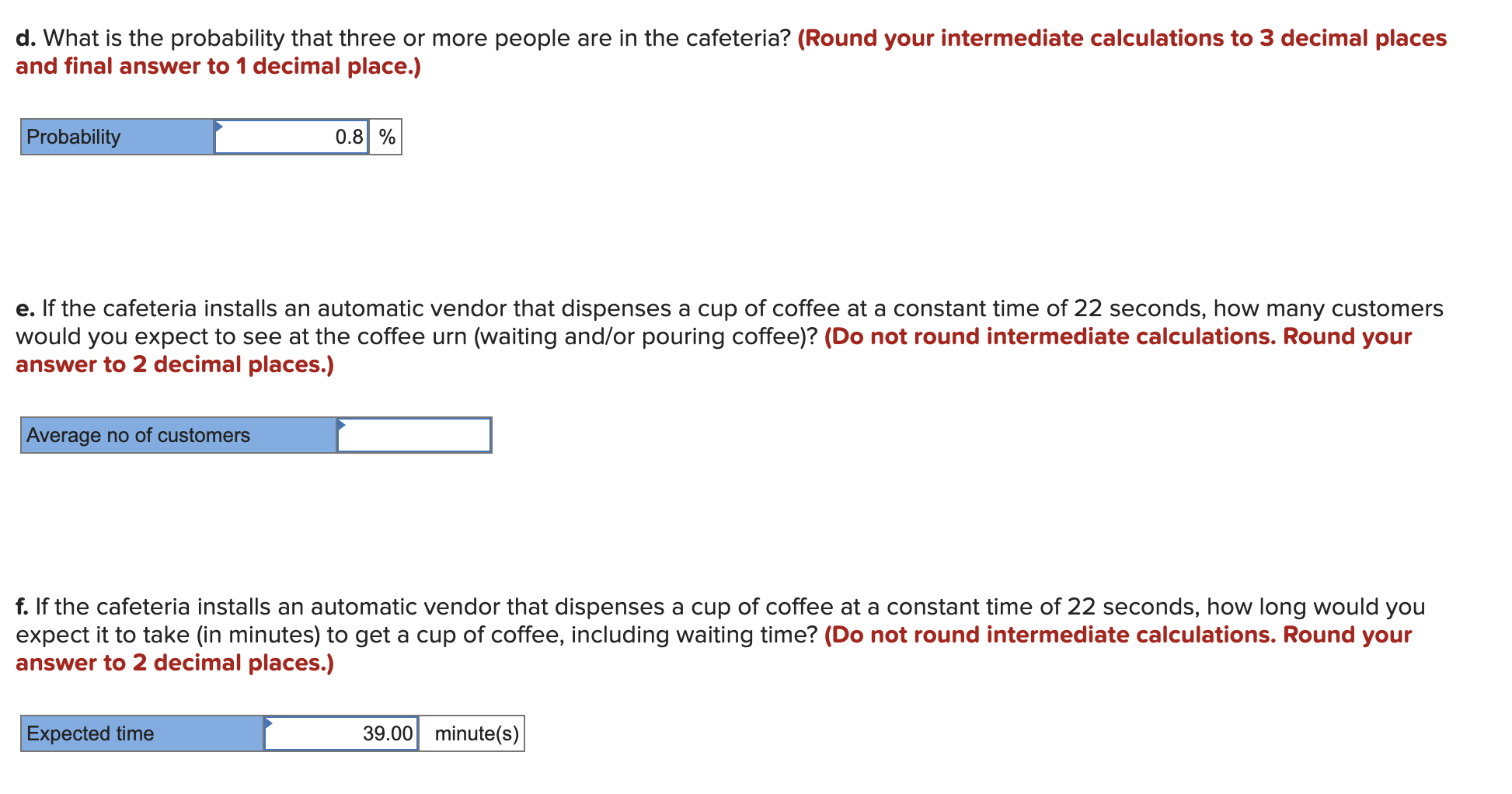 Solved d. What is the probability that three or more people | Chegg.com