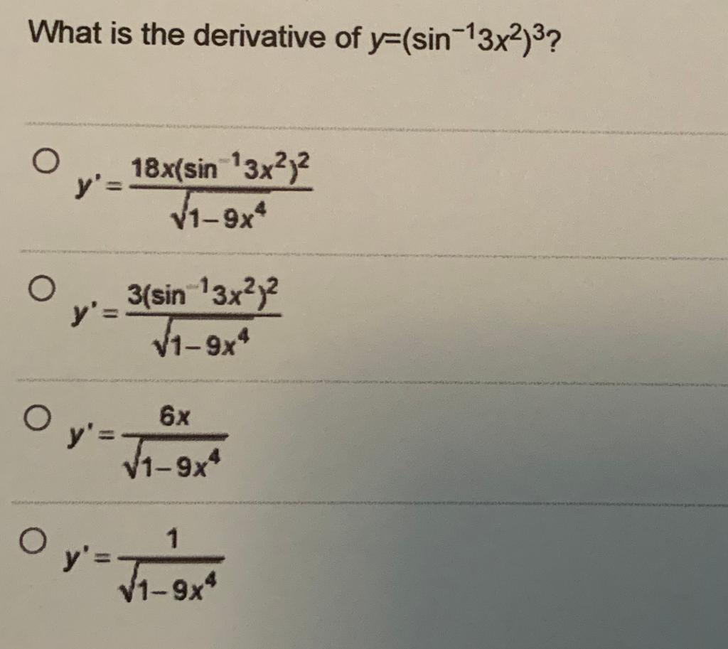 solved-what-is-the-derivative-of-y-sin-13x2-3-o-y-o-chegg