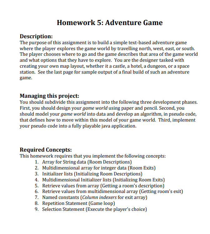D Games 2021 homework 5