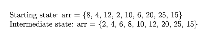Solved Analyze the given array and determine what sorting | Chegg.com