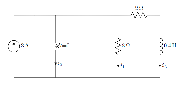 Solved For the following circuit (see attached image of the | Chegg.com