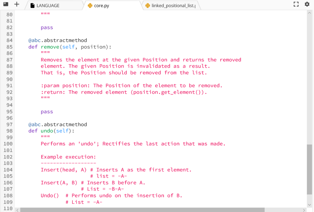 Solved Implement a Linked Positional List. The linked | Chegg.com