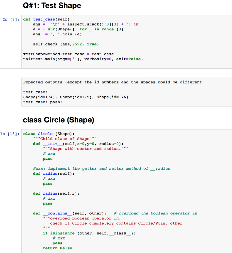 Solved HW#4.1: Python Class and Object-Oriented Programming | Chegg.com