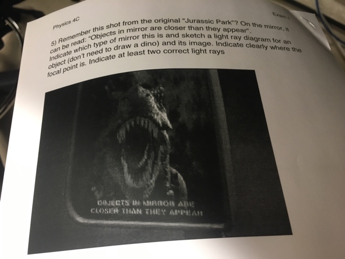 Solved the original “Jurassic Park"? On the mirror or are