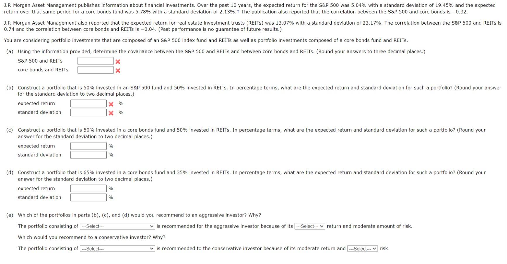 Solved J.P. Asset Management publishes information