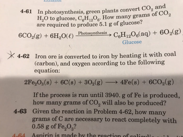 solved-in-photosynthesis-green-plants-convert-co2-and-h2o-chegg