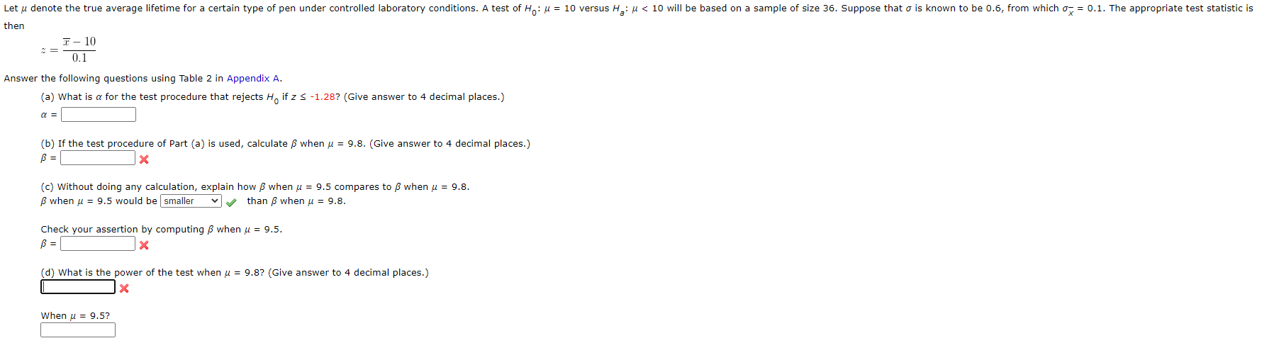 Solved Let U Denote The True Average Lifetime For A Certa Chegg Com