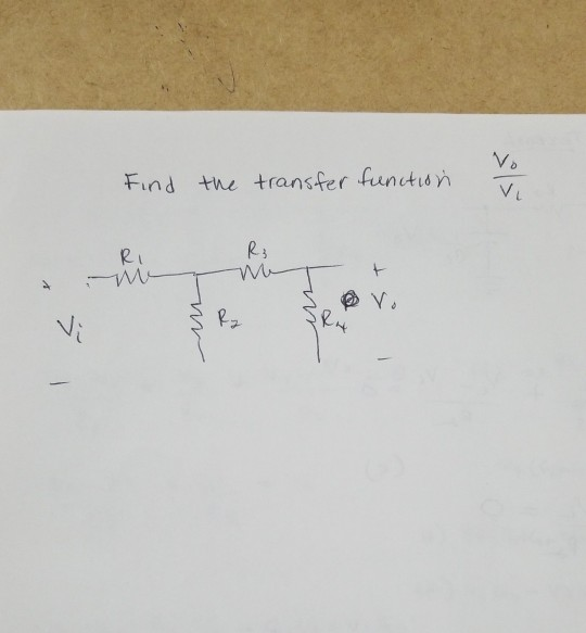 Solved Find The Transfer Function | Chegg.com