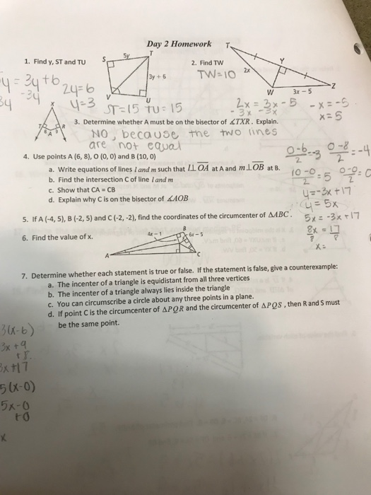 Solved Classwork 4.4 Name Use the diagram shown and the | Chegg.com