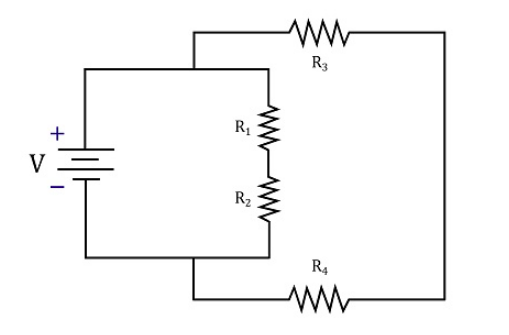 Solved The figure shows a circuit consisting of a battery | Chegg.com