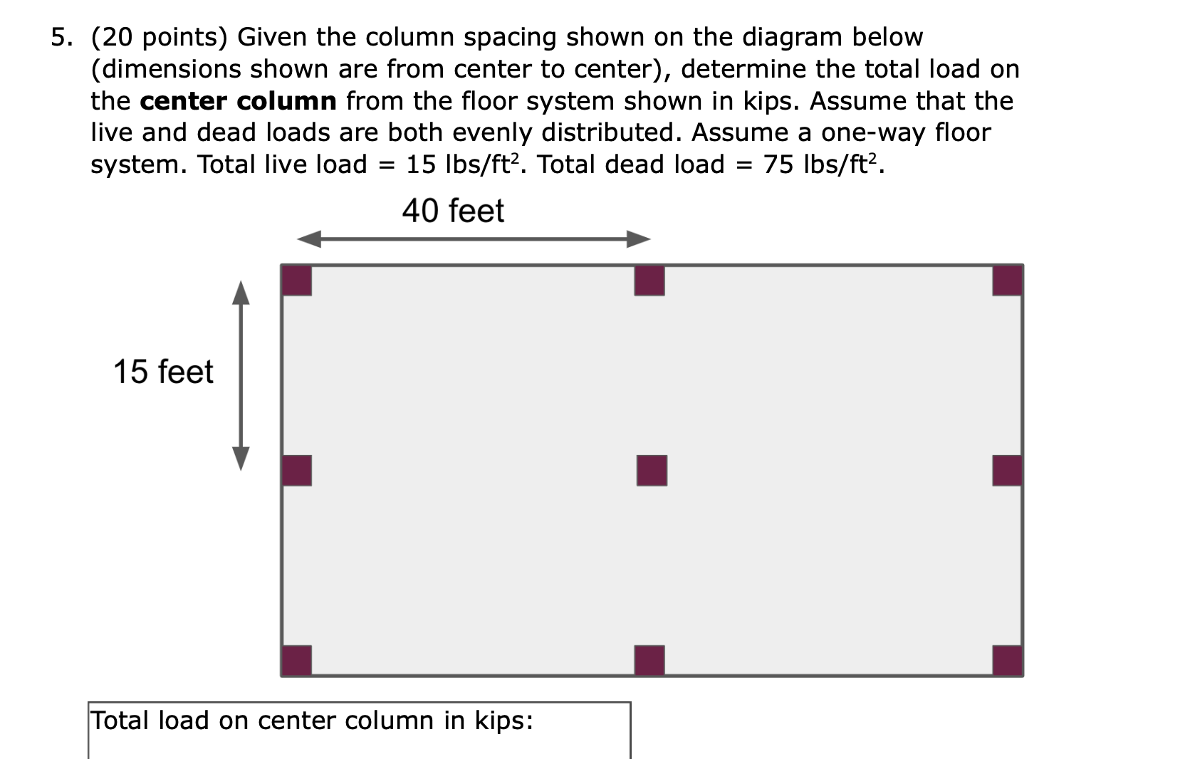 solved-20-points-given-the-column-spacing-shown-on-the-chegg