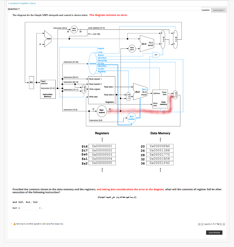 Solved Question Completion Status: Question 7 2 points Save | Chegg.com