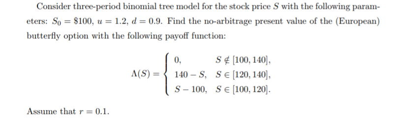 Solved Consider three-period binomial tree model for the | Chegg.com