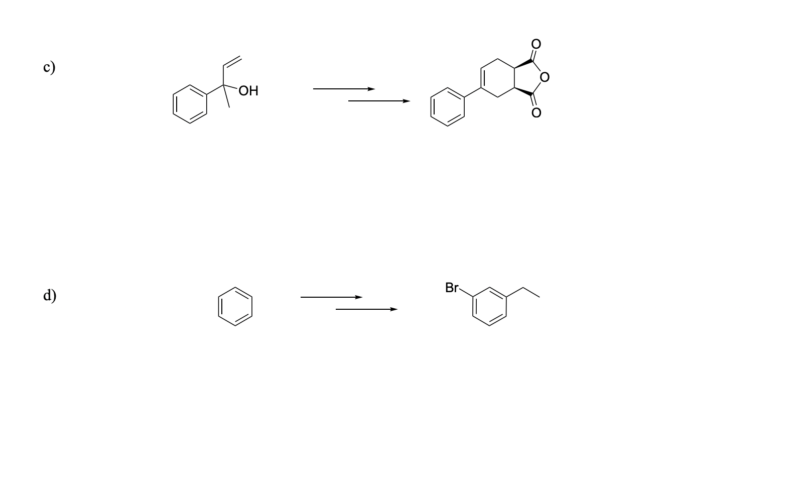 Solved Q 3Design concise syntheses for the following | Chegg.com