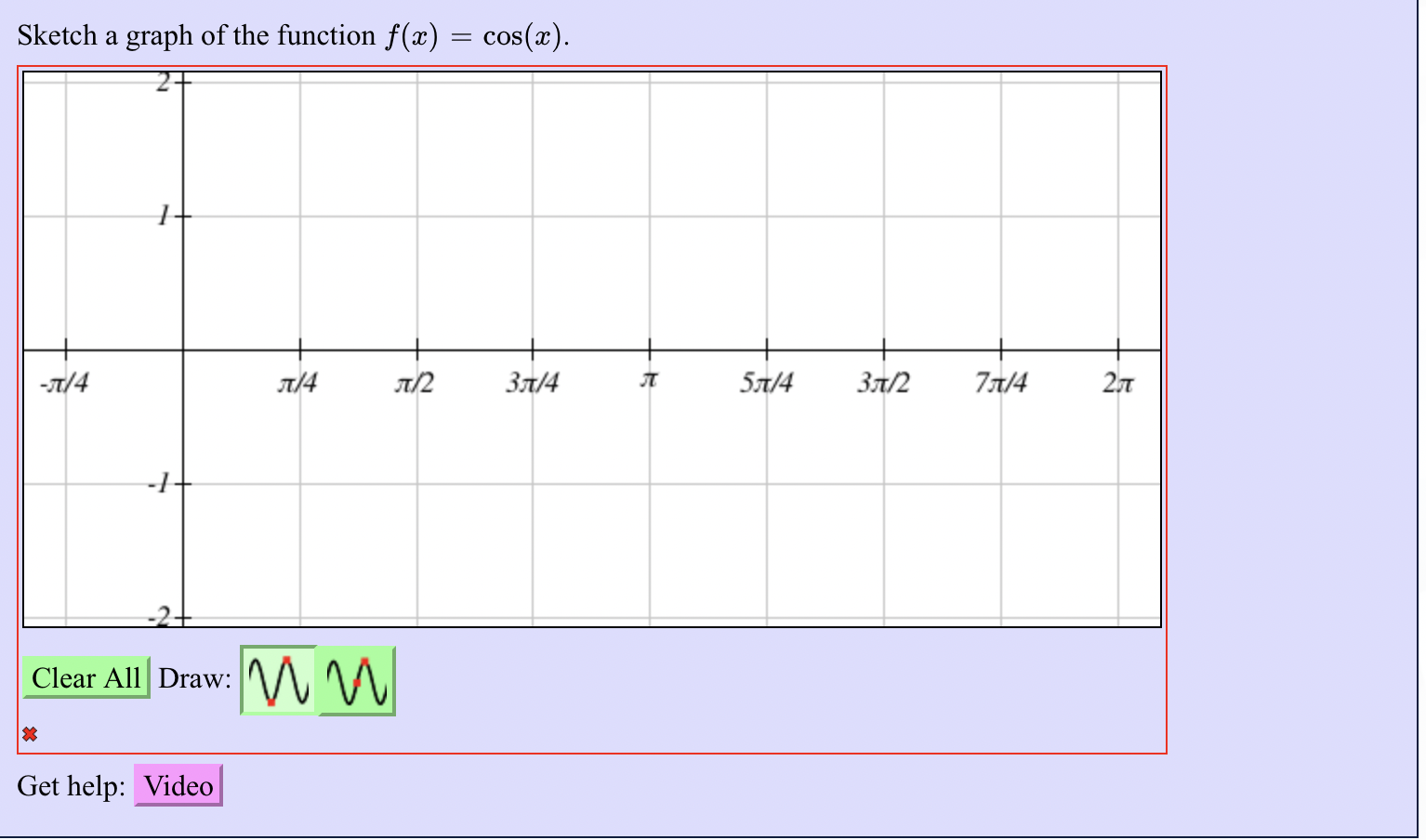 Solved Amplitude, a= Equation of midline, y= Get | Chegg.com