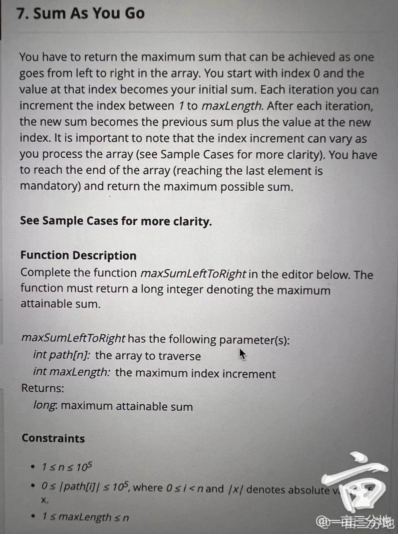 Solved You have to return the maximum sum that can be | Chegg.com