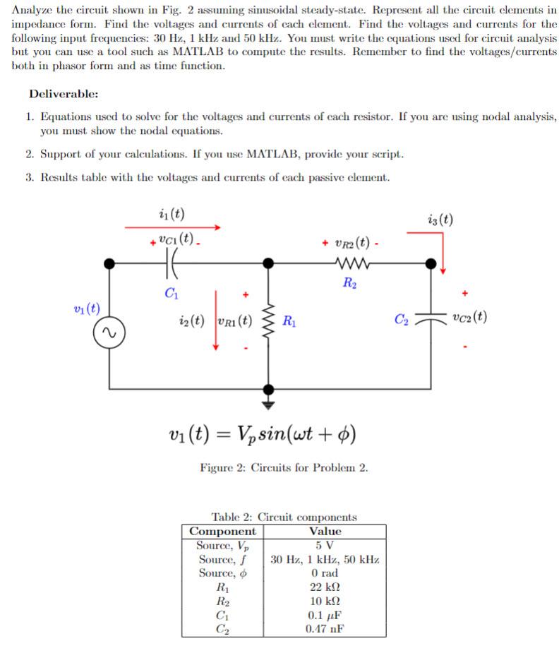 Solved Analyze the circuit shown in Fig. 2 assuming | Chegg.com