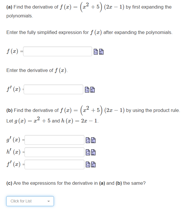 derivative of 5^2x 1