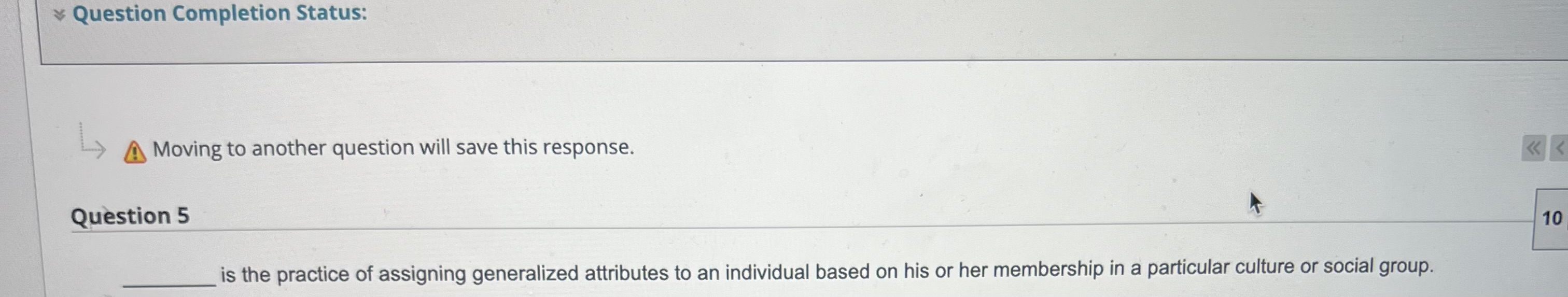 Solved Question Completion Status:Moving to another question | Chegg.com