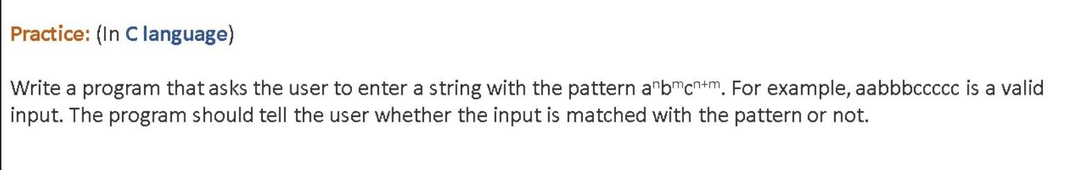 Solved Practice: (In C language) Write a program that asks | Chegg.com