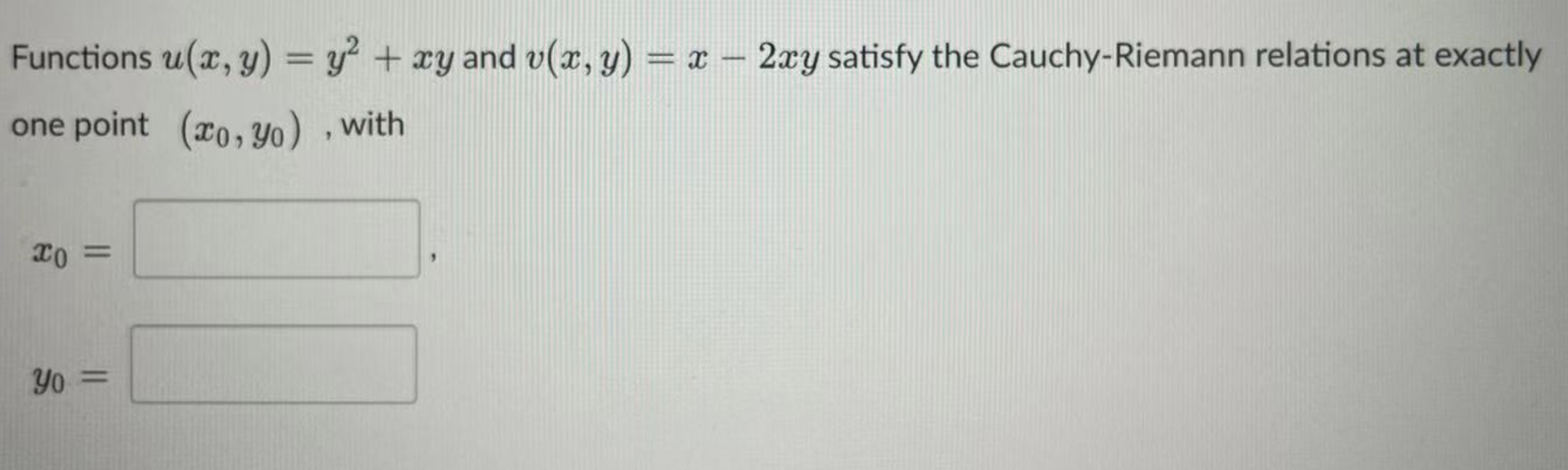 Solved Functions Uxyy2xy And Vxyx−2xy Satisfy The 4819