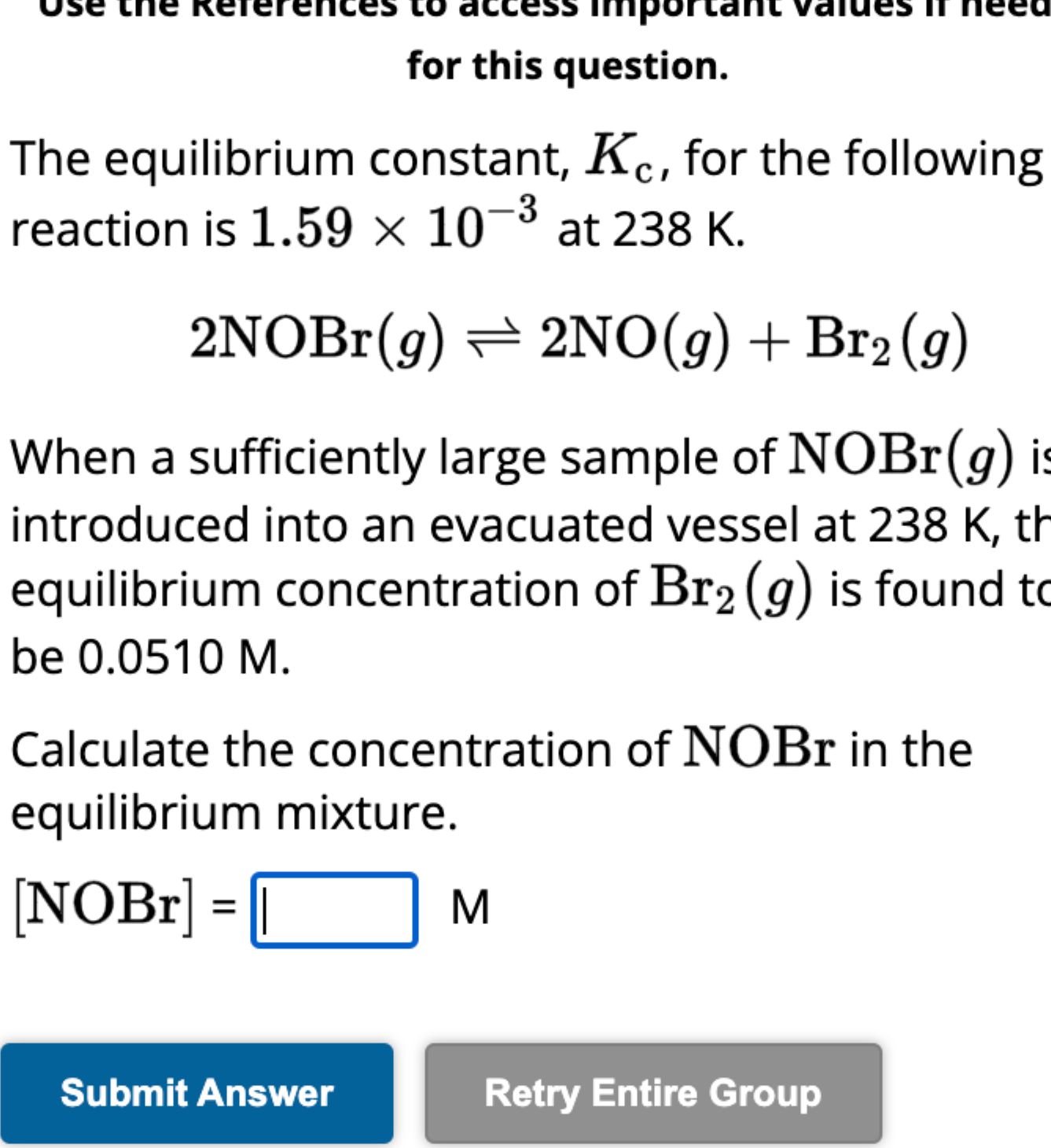 Solved For This Question.The Equilibrium Constant, Kc, ﻿for | Chegg.com