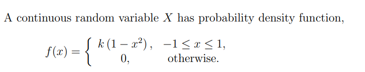 Solved Find k and the cumulative distribution function of | Chegg.com