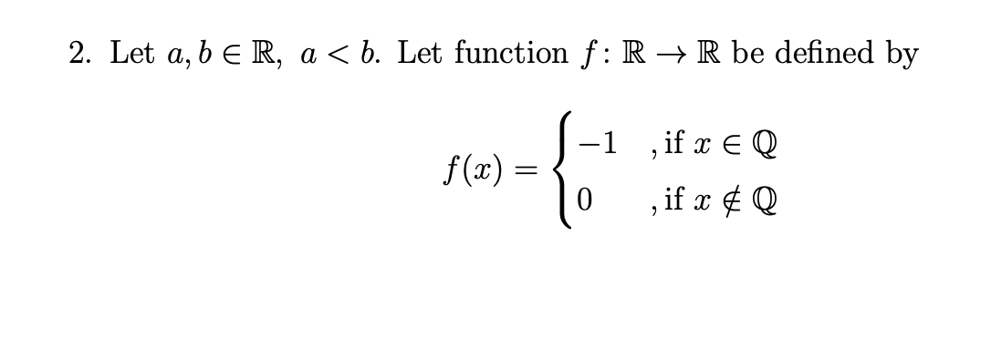 Solved 2. Let A,b∈R,a | Chegg.com