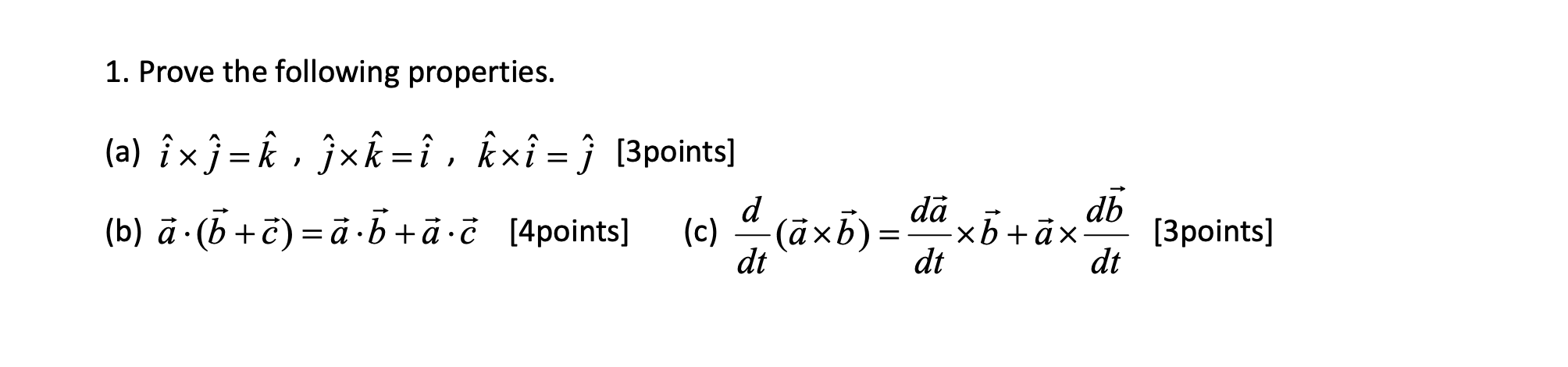 Solved 1 Prove The Following Properties A Ix J A Chegg Com