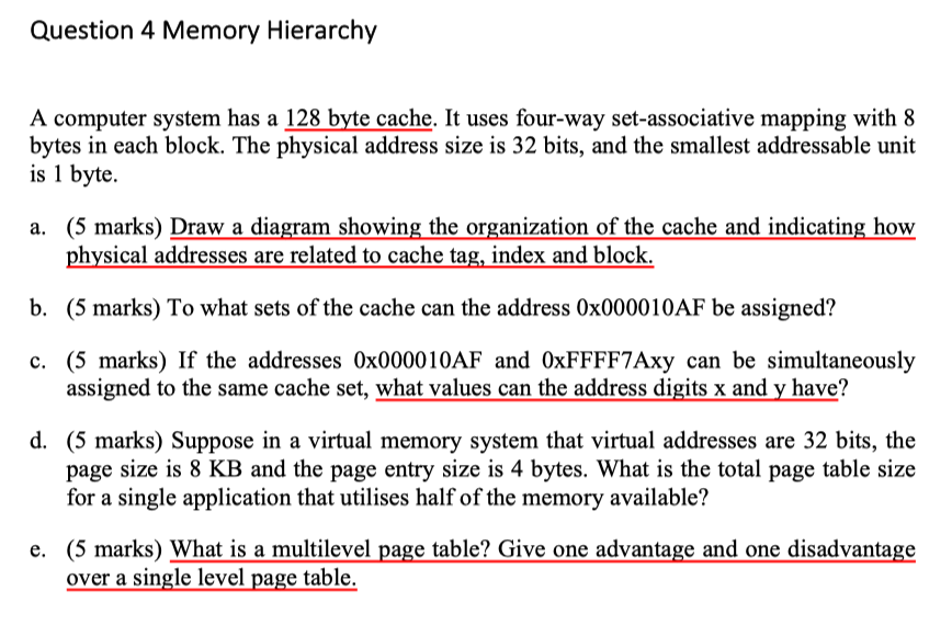 Solved Hi this is a memory problem from my computer | Chegg.com