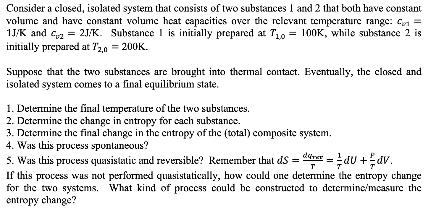 Solved Two Closed Systems, Labeled A And B, Contain Two – VEMS