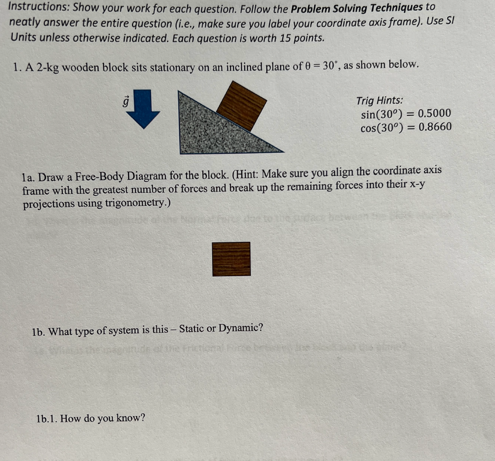 Solved Instructions: Show your work for each question. | Chegg.com