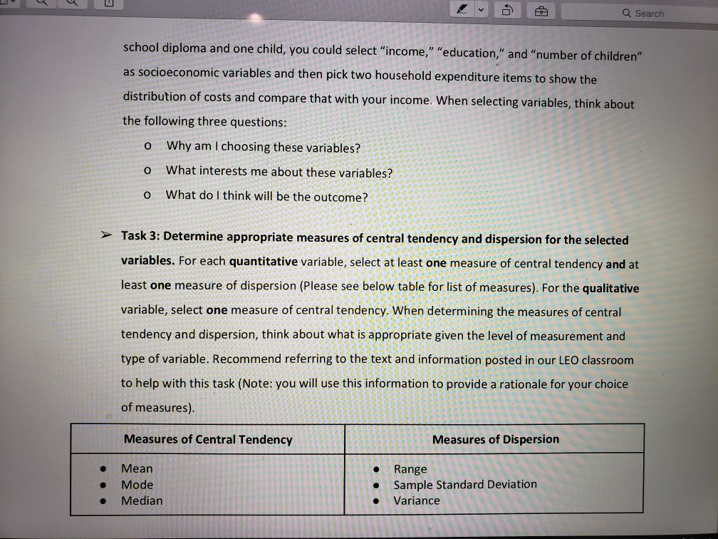 descriptive analysis assignment