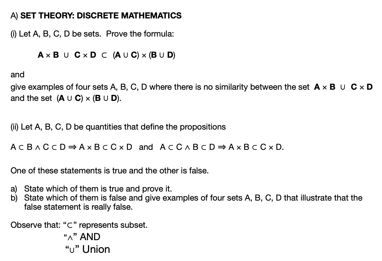 set mathematics example