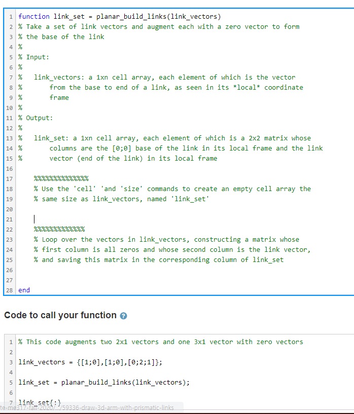 Solved = 1 function link_set | Chegg.com