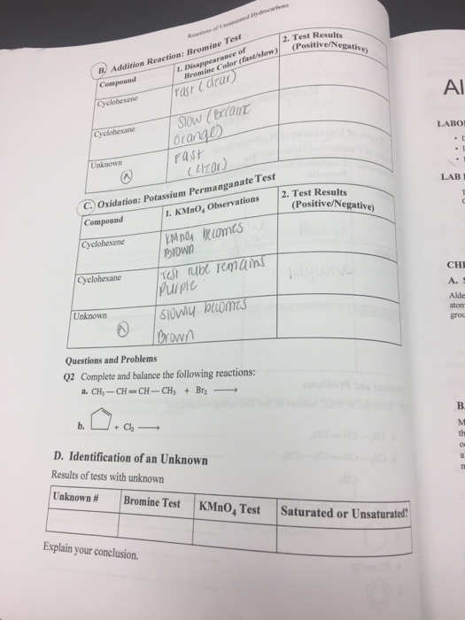 Solved Test 2. Test Results ine Positive/Negative) rance of