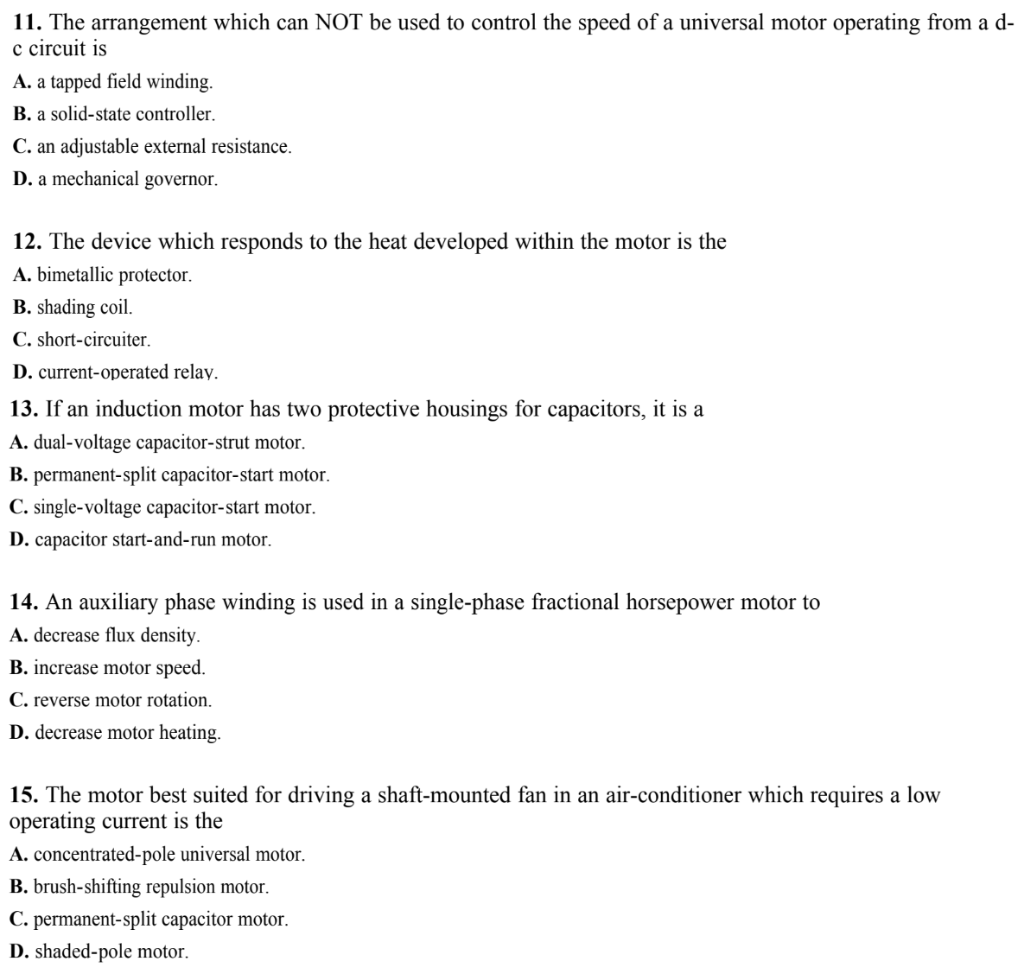 Solved 11. The arrangement which can NOT be used to control | Chegg.com